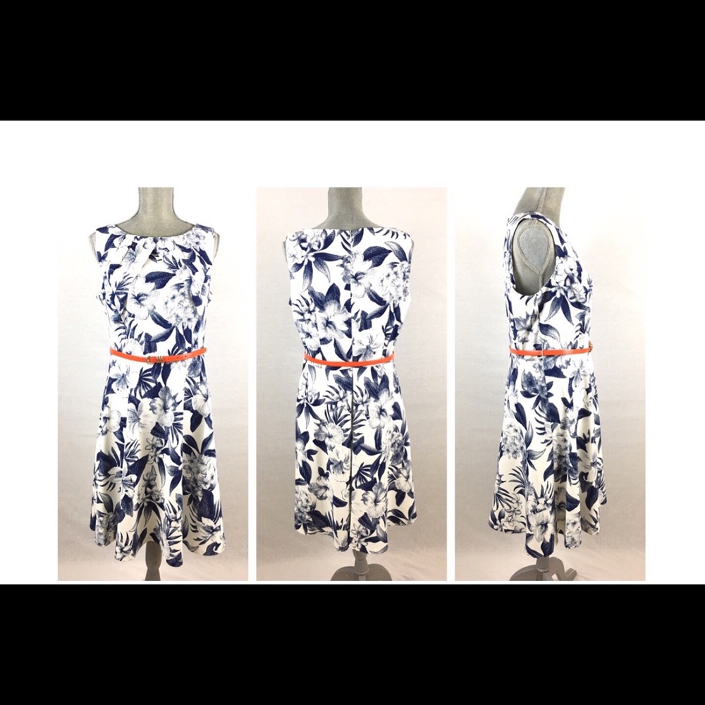 Dress Barn Signature Darby Floral Print Dress 14